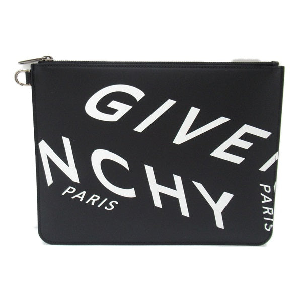 Givenchy Logo Clutch business bag Leather Clutch Bag BK600JK0XG004 in Excellent Condition