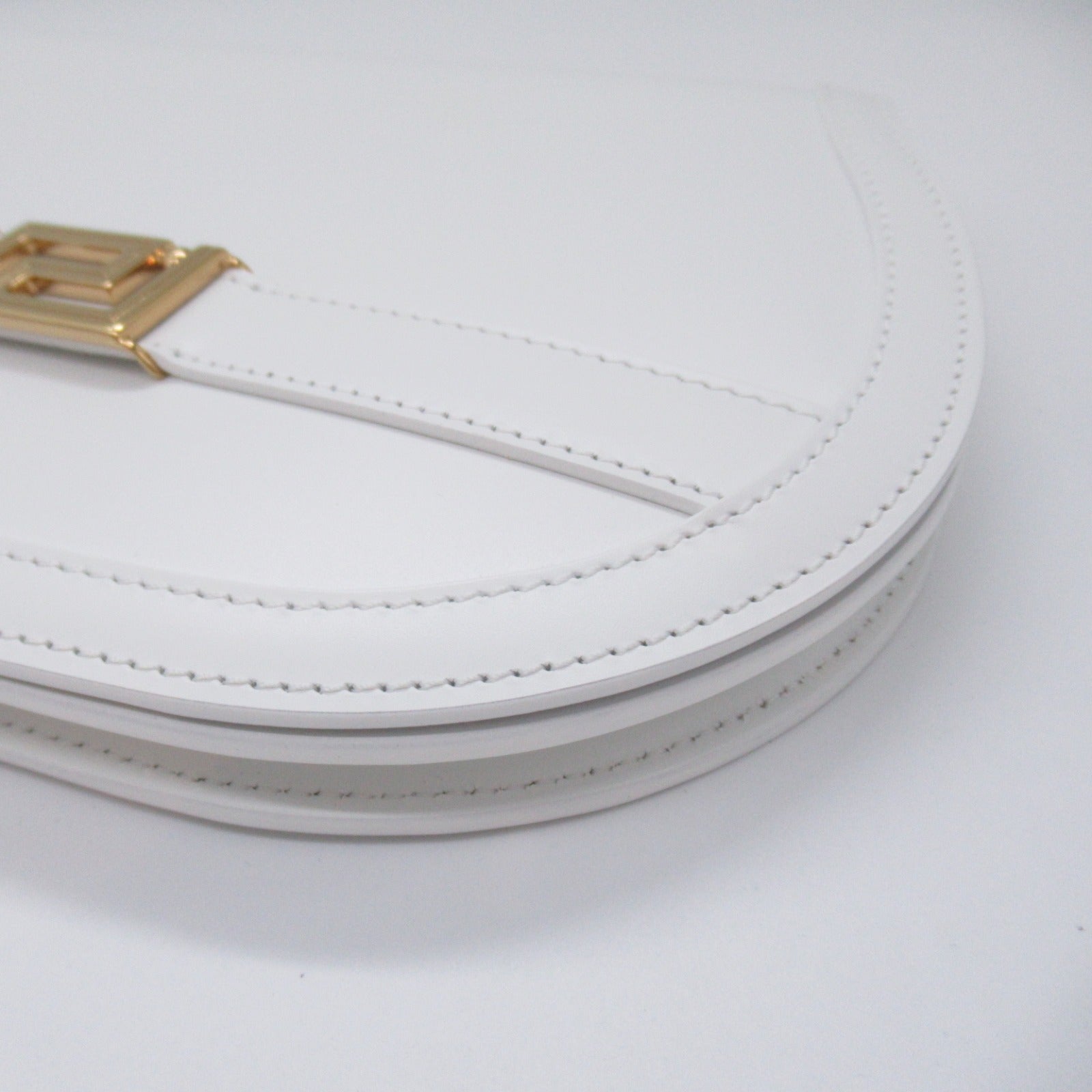 Versace Leather Clutch Bag White