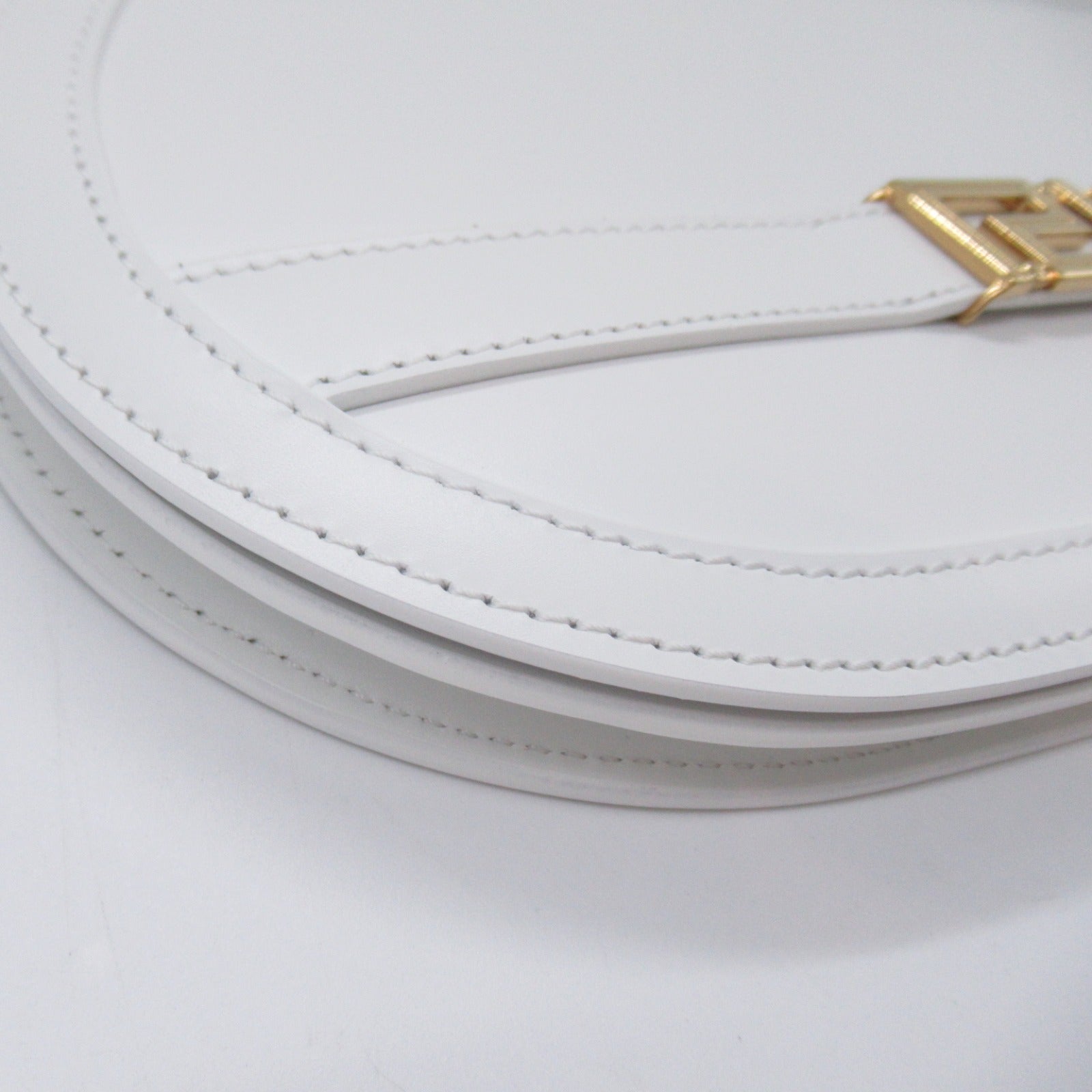 Versace Leather Clutch Bag White