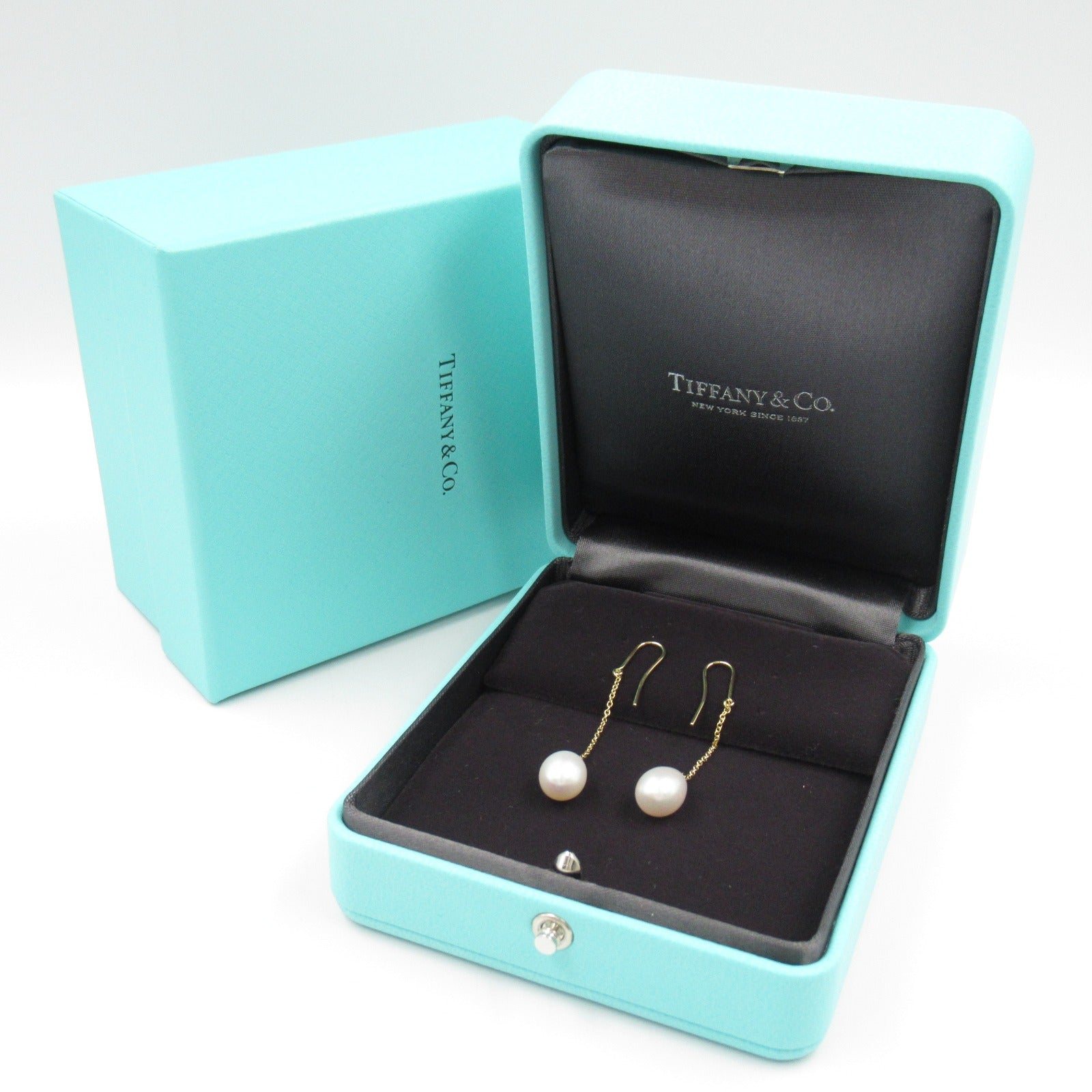 Tiffany & Co x Elsa Peretti 18K Pearls by the Yard Earrings Metal Earrings in Great Condition