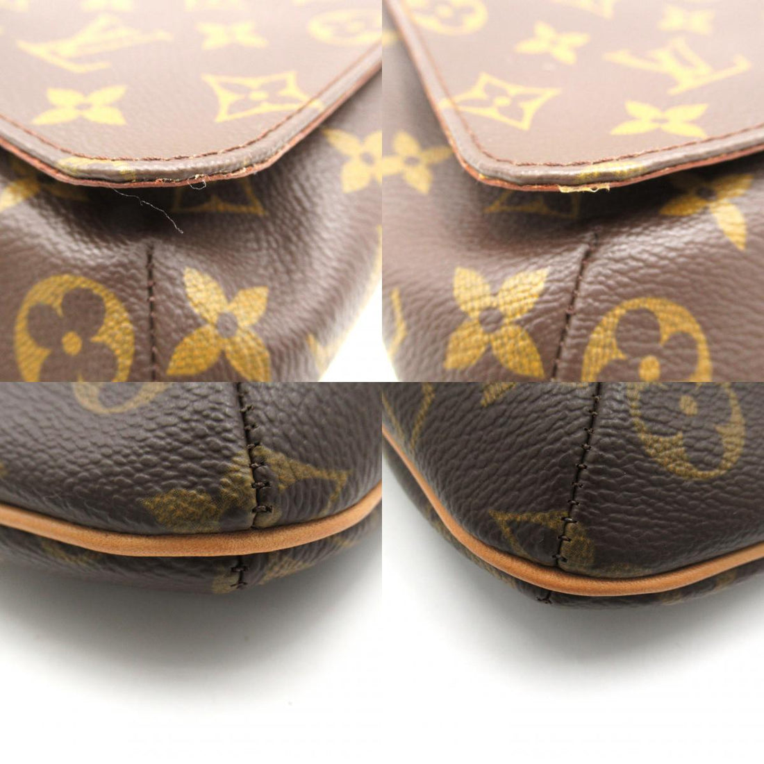 Louis Vuitton Musette Salsa Short Shoulder Bag Brown