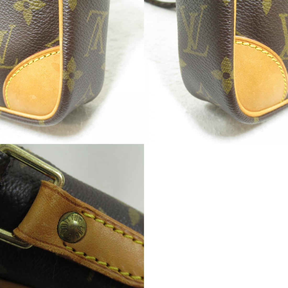 Louis Vuitton Danube Shoulder Bag Monogram Brown