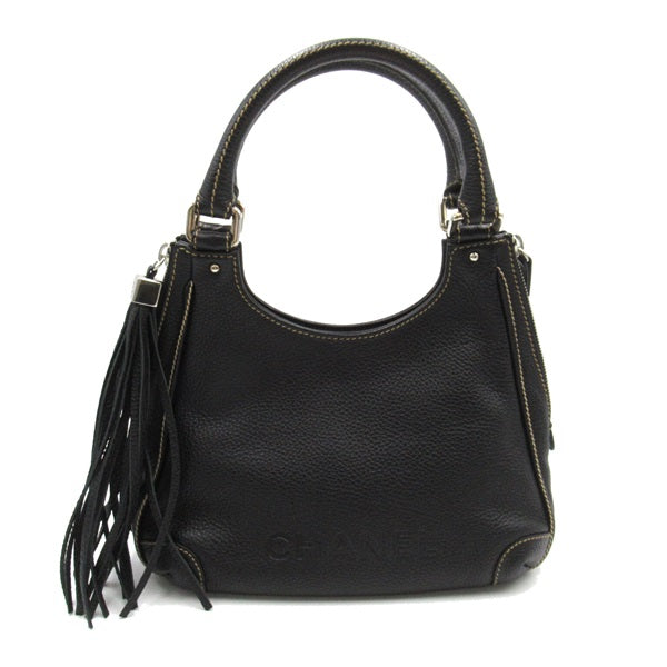 Chanel Logo Tassel Shoulder Bag Leather Shoulder Bag A23055 in Good condition