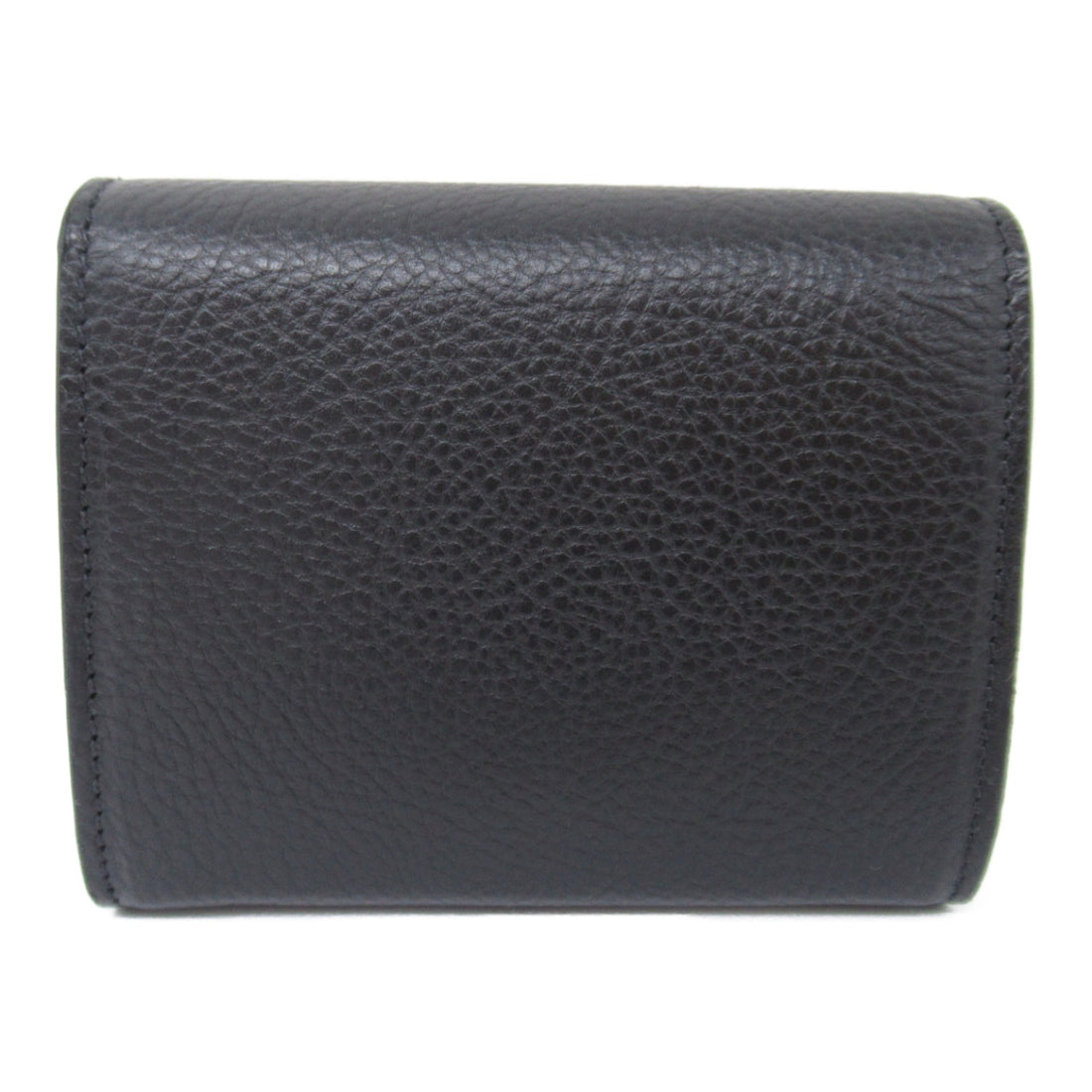 IL BISONTE Leather Bifold Wallet Black