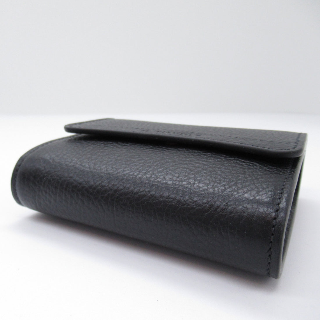 IL BISONTE Leather Bifold Wallet Black