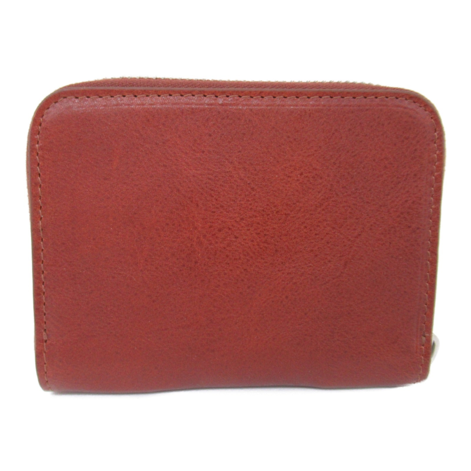 IL BISONTE Leather Coin Case Brown