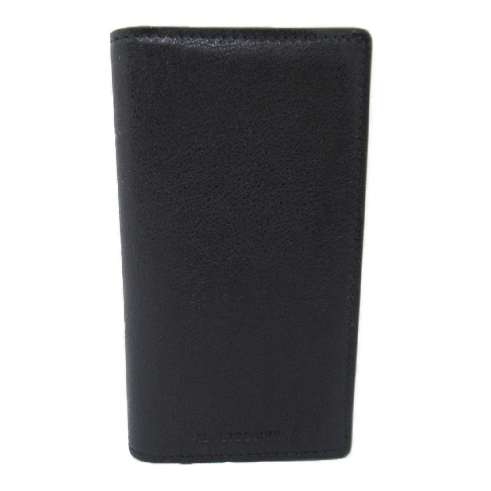 IL BISONTE Leather Card Case Black