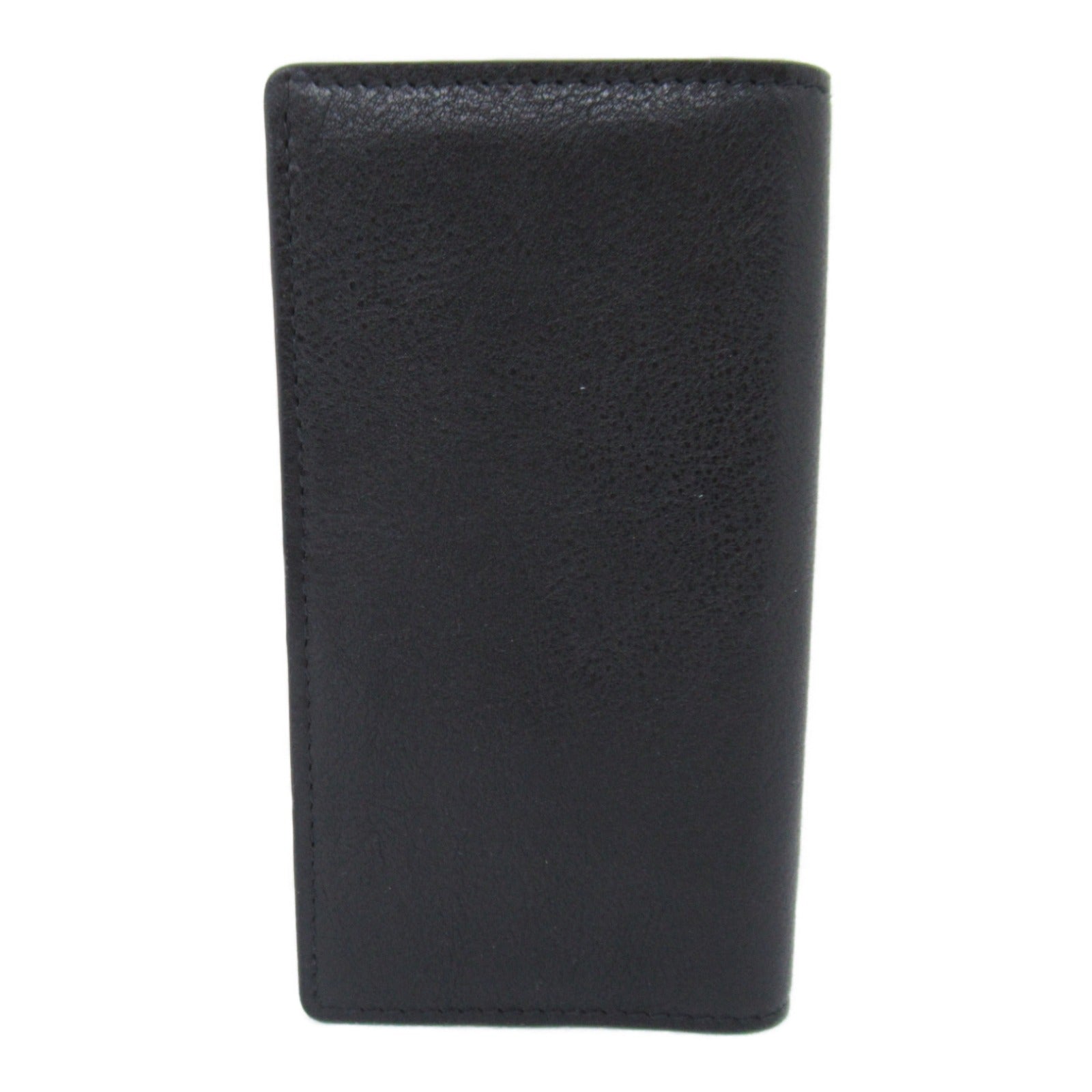 IL BISONTE Leather Card Case Black