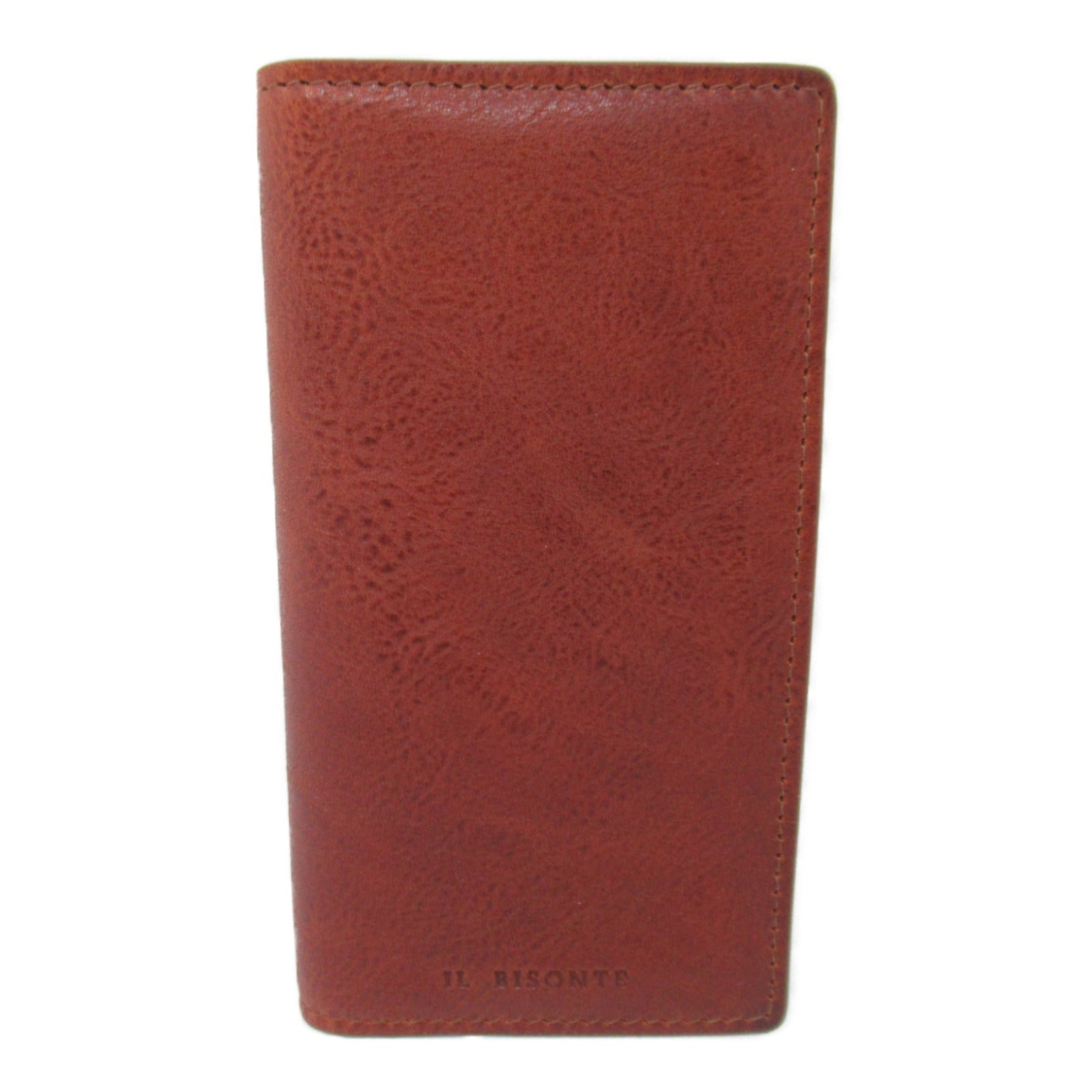 IL BISONTE Leather Card Case Brown