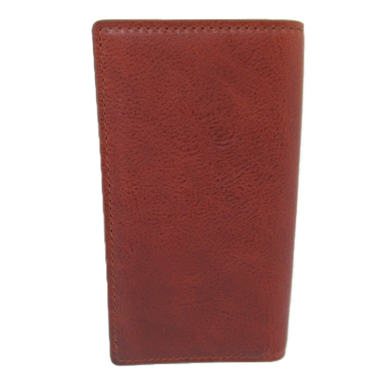 IL BISONTE Leather Card Case Brown