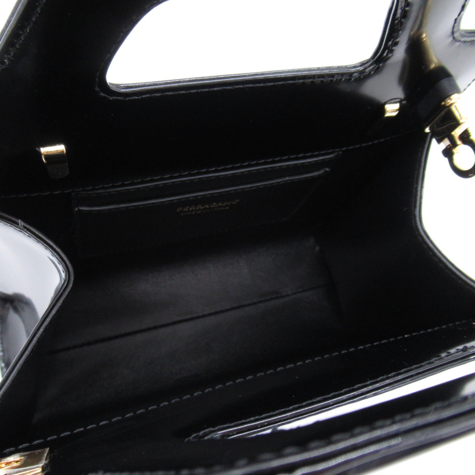 Salvatore Ferragamo Leather Shoulder Bag Black