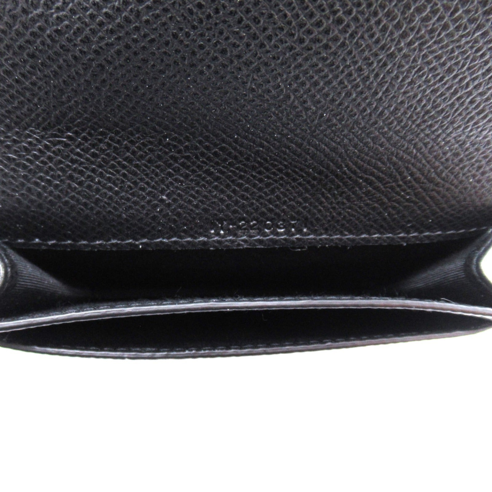 Salvatore Ferragamo Leather Card Case Black