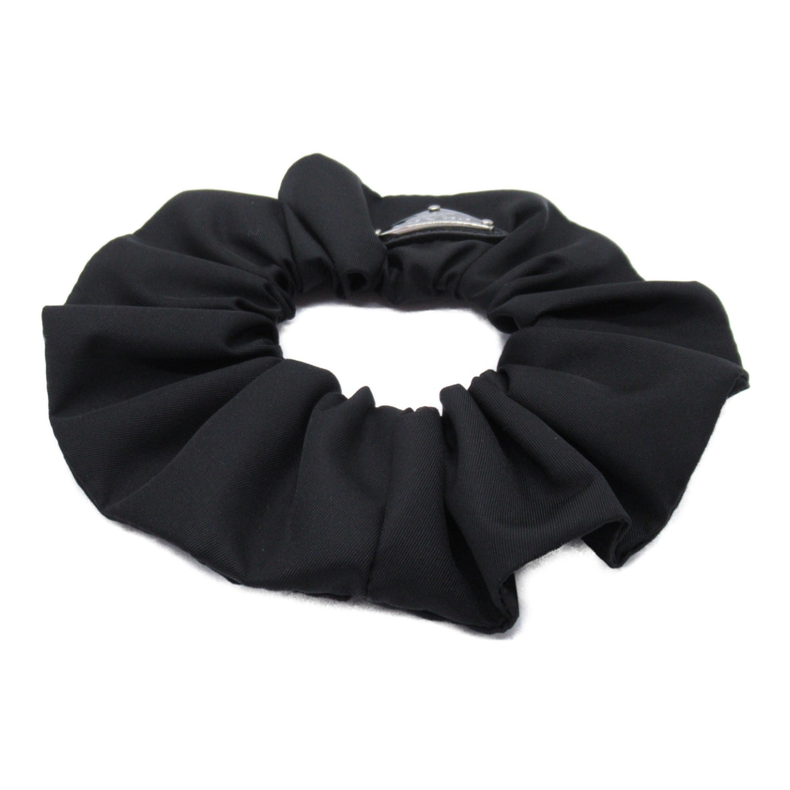 Prada Nylon Hair Scrunchie Accessory Black