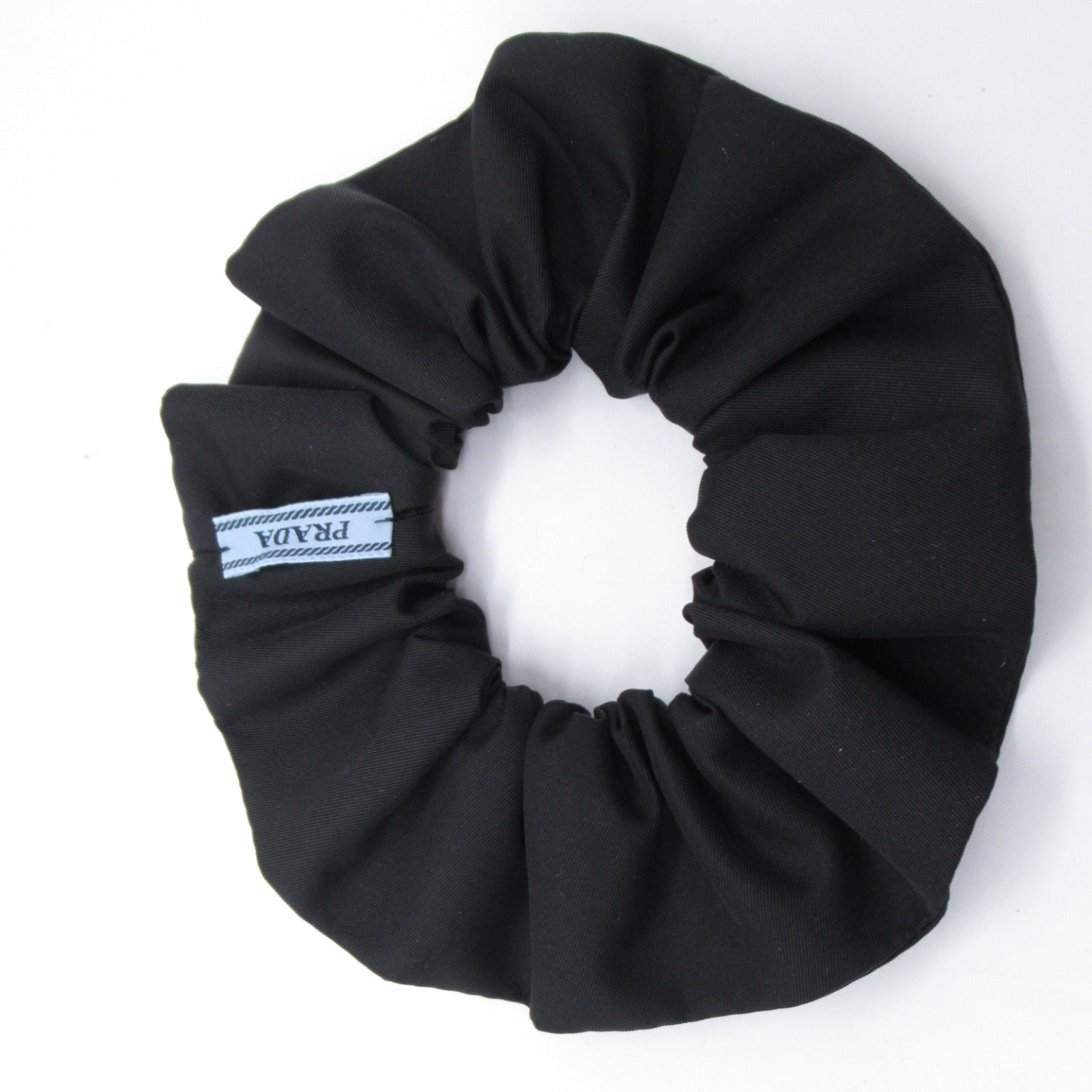 Prada Nylon Hair Scrunchie Accessory Black