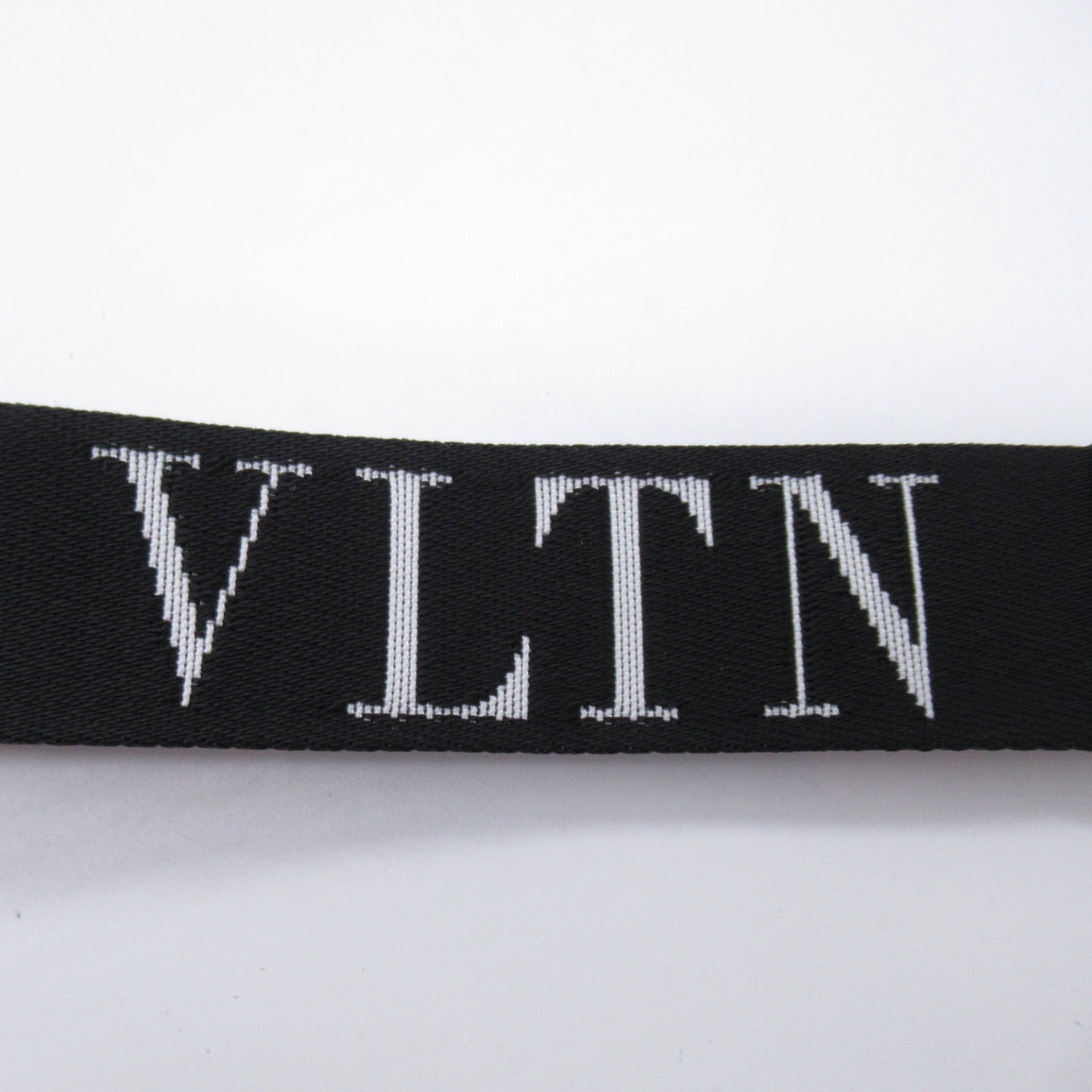 Valentino Leather Fabric Charm Black/White