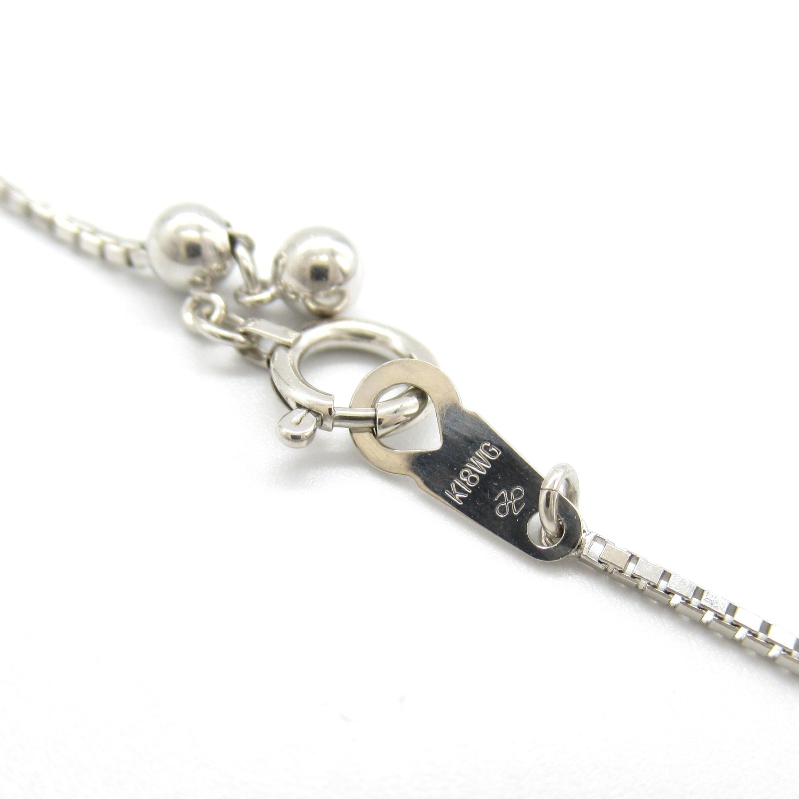 K18WG White Gold Diamond Necklace