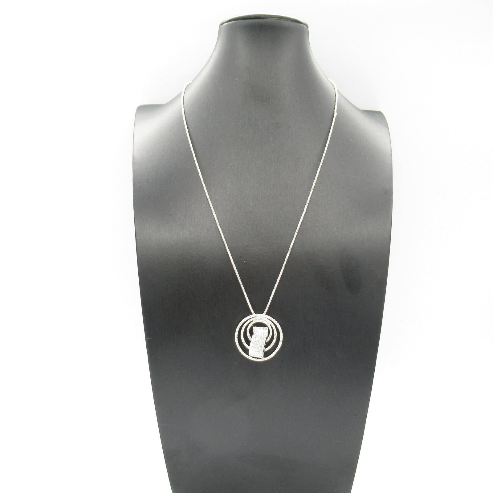 K18WG White Gold Diamond Necklace