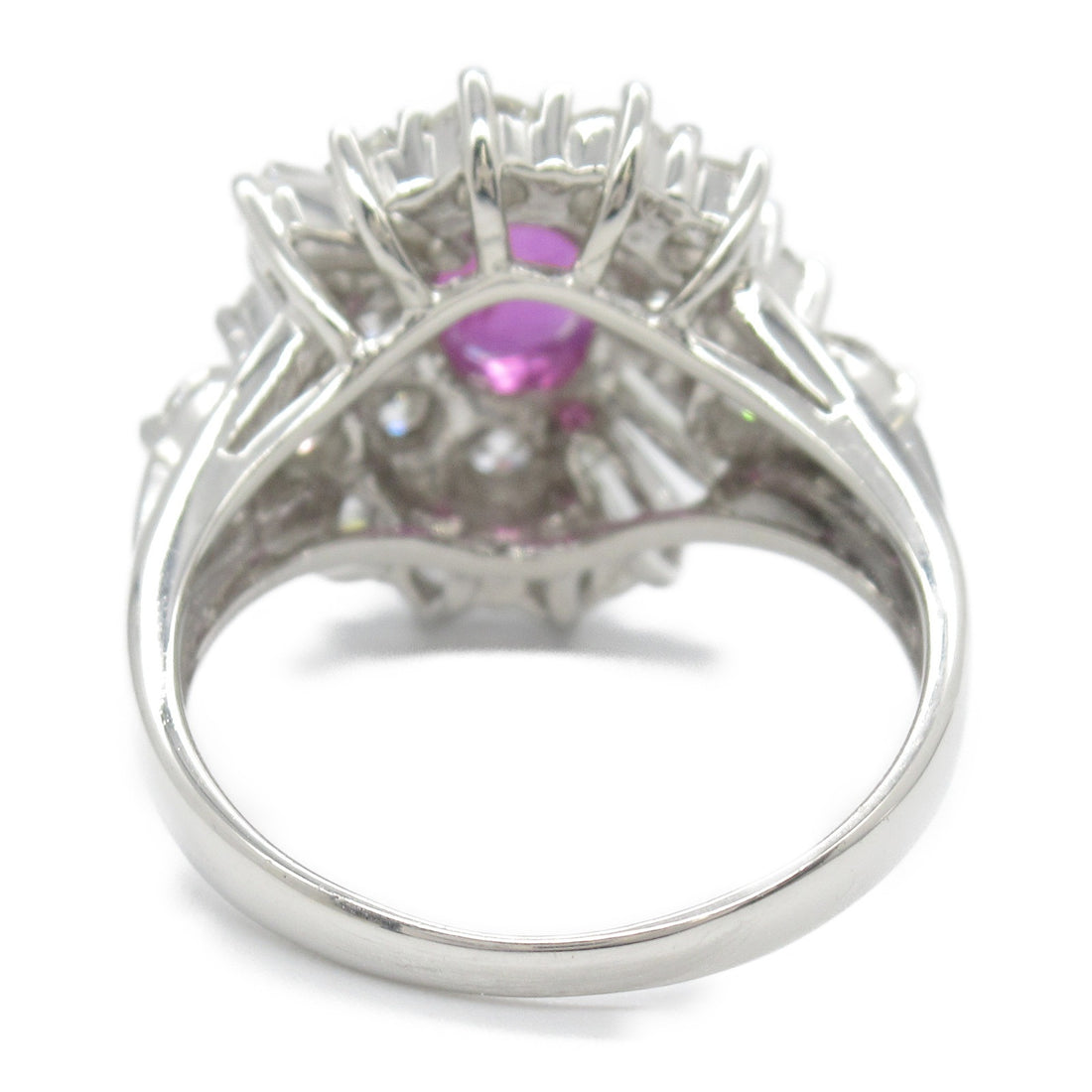 Platinum Ruby Diamond Ring Jewelry