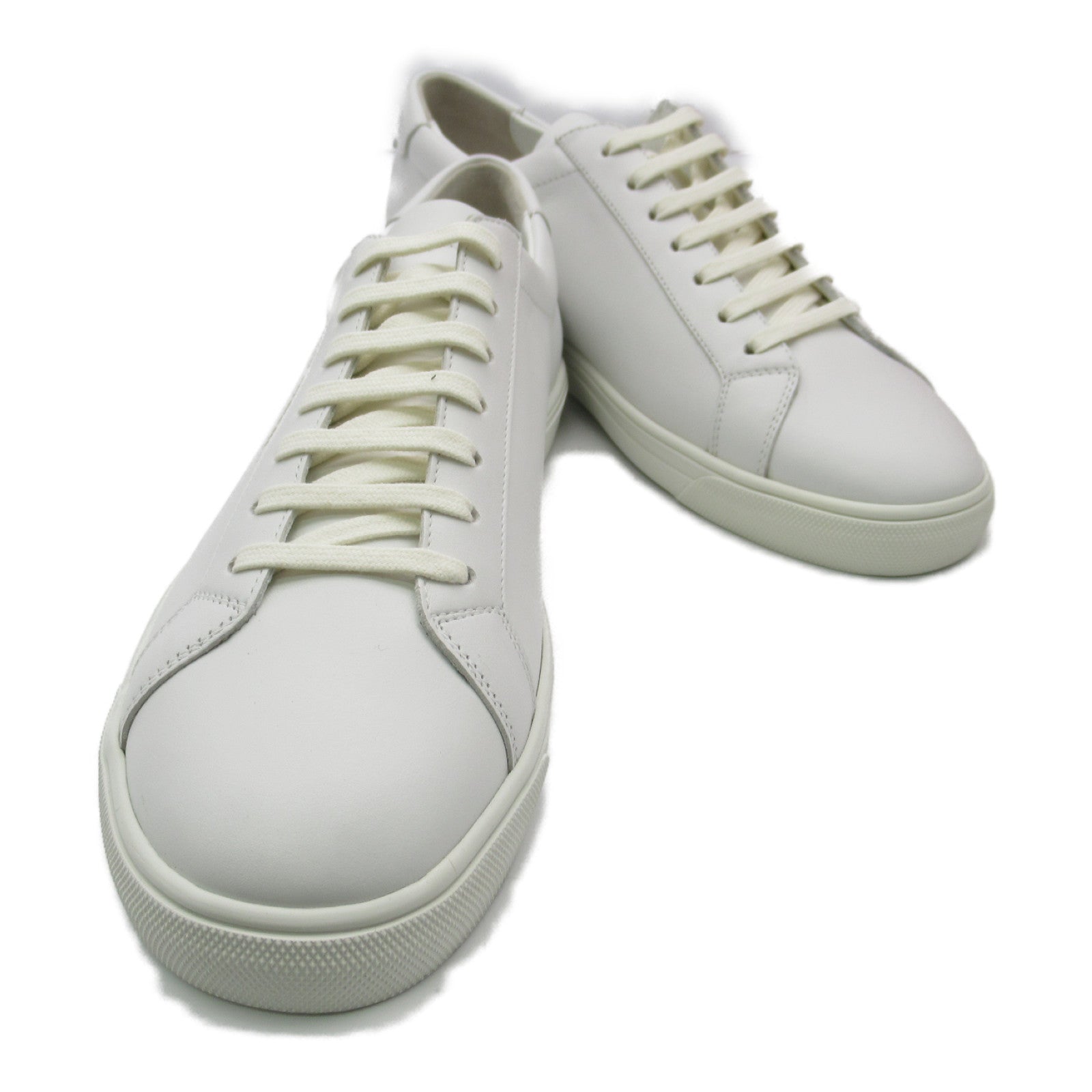 Saint Laurent Leather Rubber Sneakers White