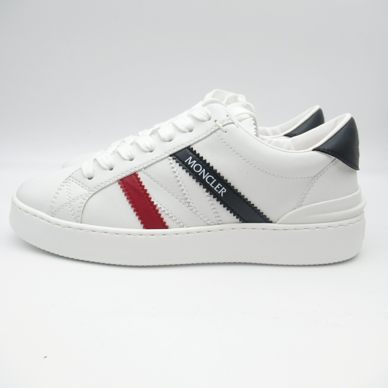 Moncler Monaco M Leather Rubber Sneakers