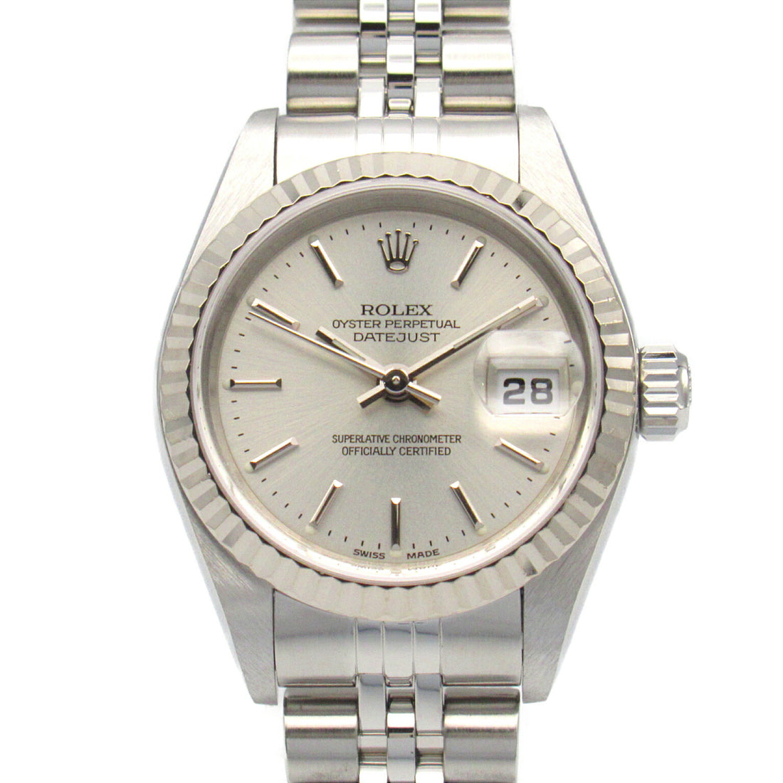 Rolex Datejust Y Watch White Gold Stainless Steel