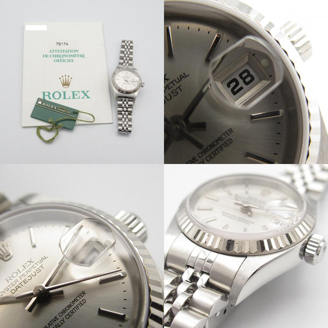 Rolex Datejust Y Watch White Gold Stainless Steel