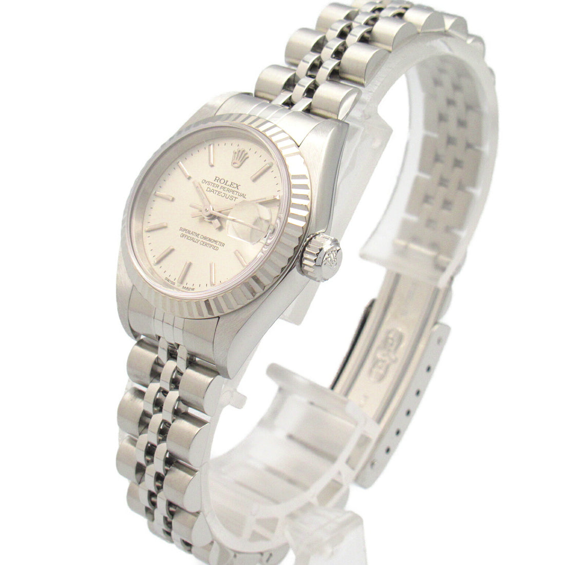 Rolex Datejust Y Watch White Gold Stainless Steel