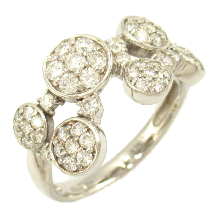 K18WG White Gold Diamond Ring Jewelry