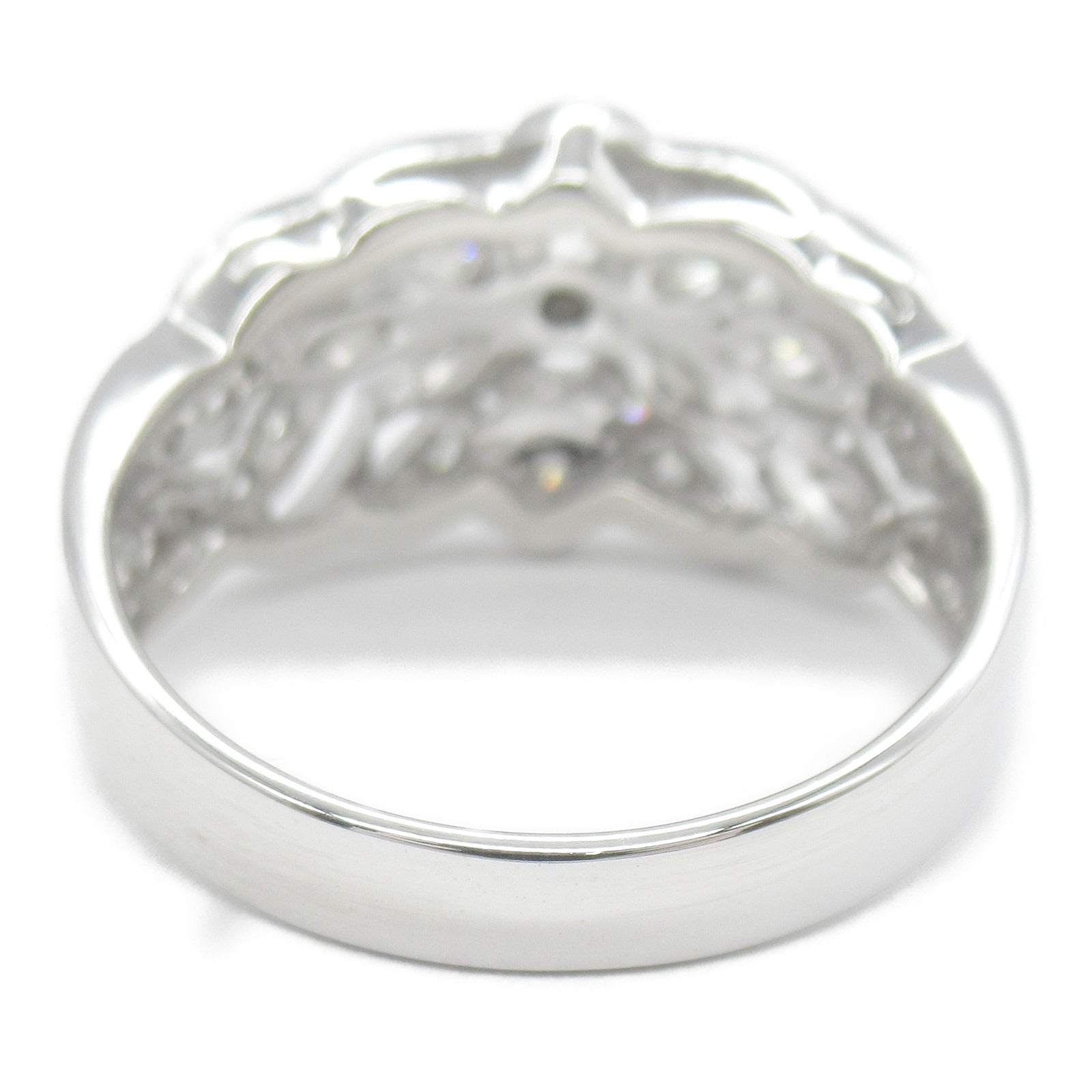 K18WG White Gold Diamond Ring Jewelry