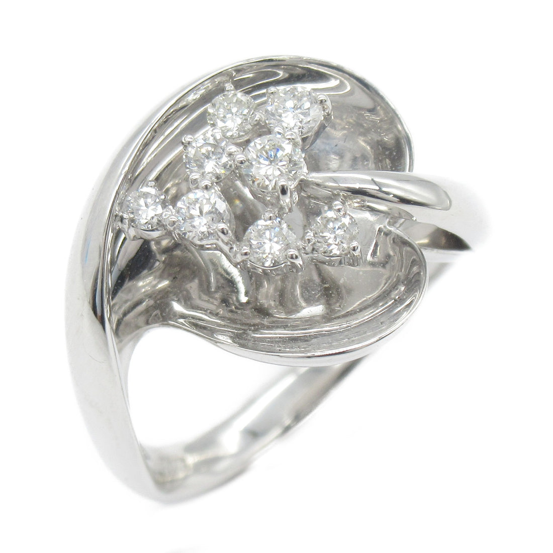 K18WG White Gold Diamond Ring