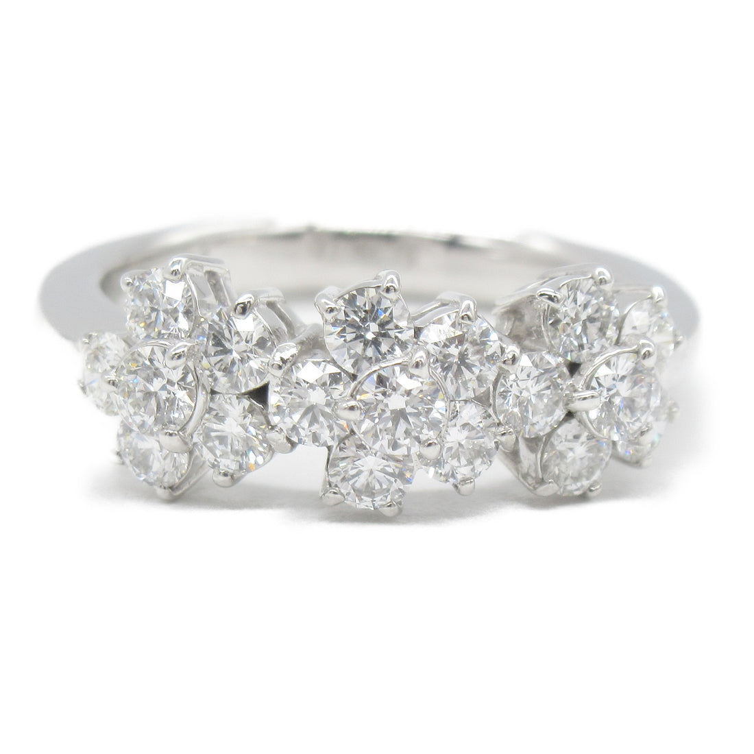 K18WG White Gold Diamond Ring