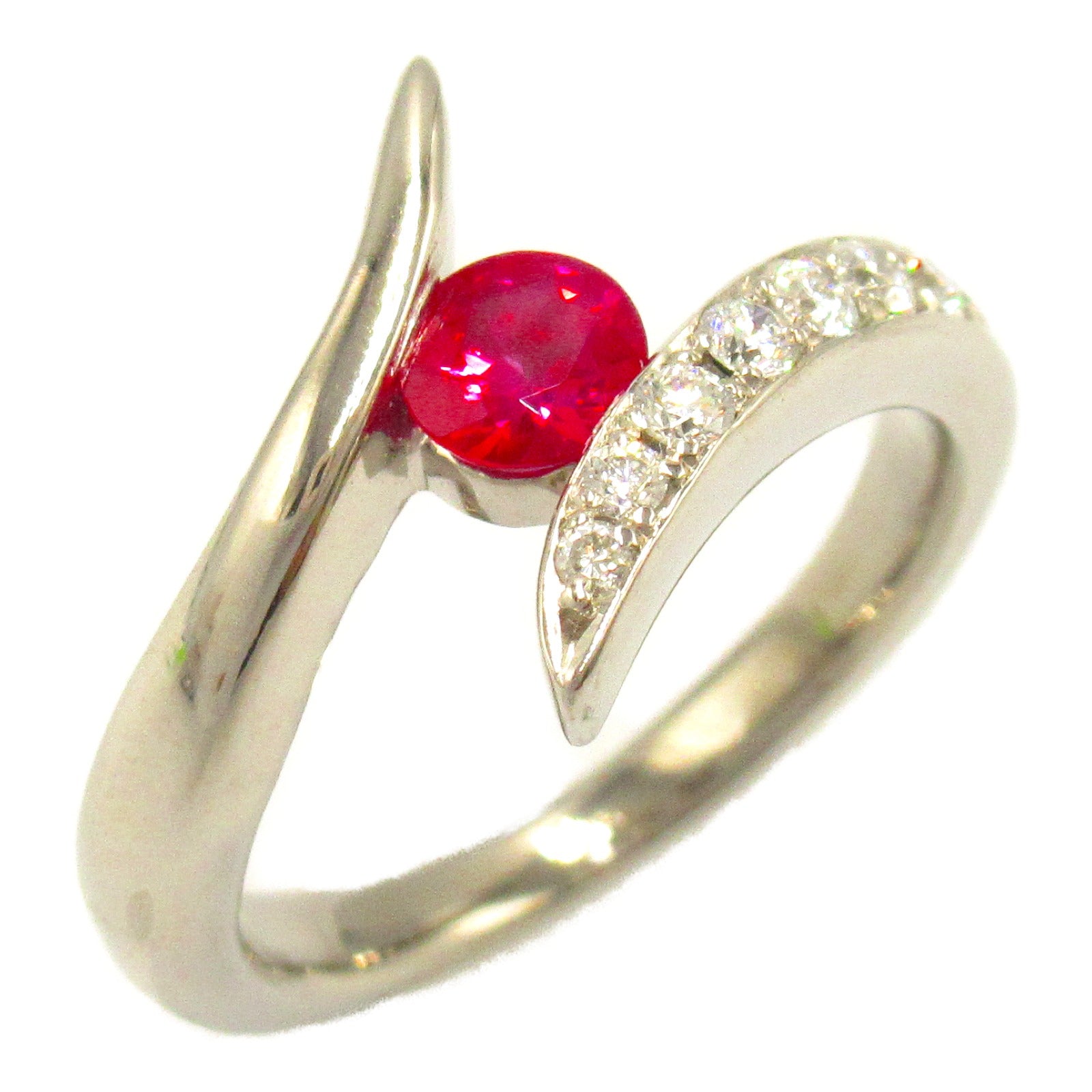 Platinum Ruby Diamond Ring Jewelry