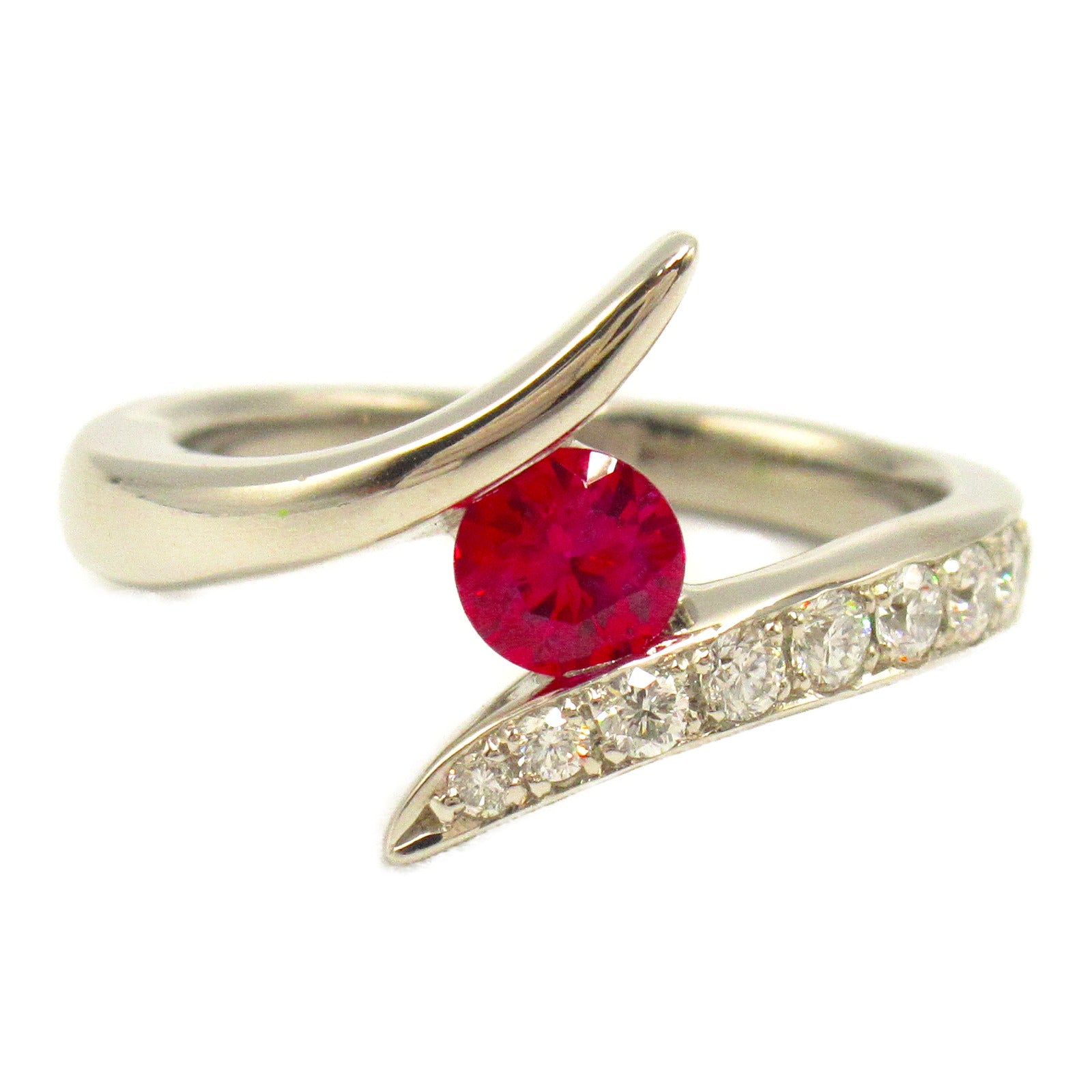 Platinum Ruby Diamond Ring Jewelry