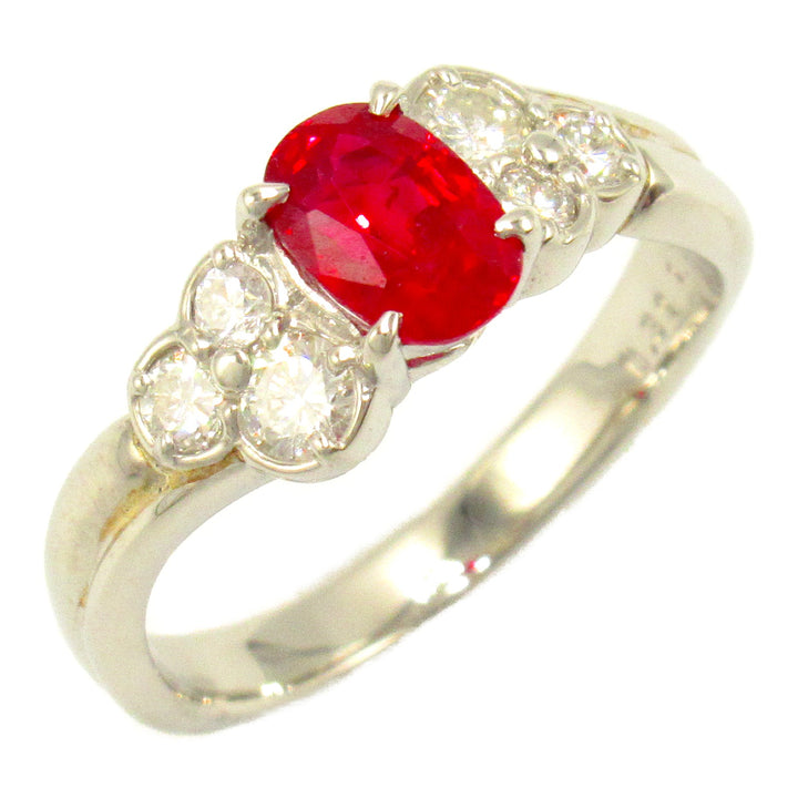 Platinum Ruby Diamond Ring Jewelry