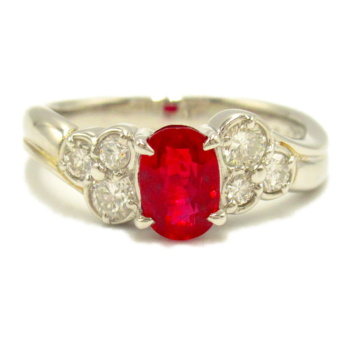 Platinum Ruby Diamond Ring Jewelry