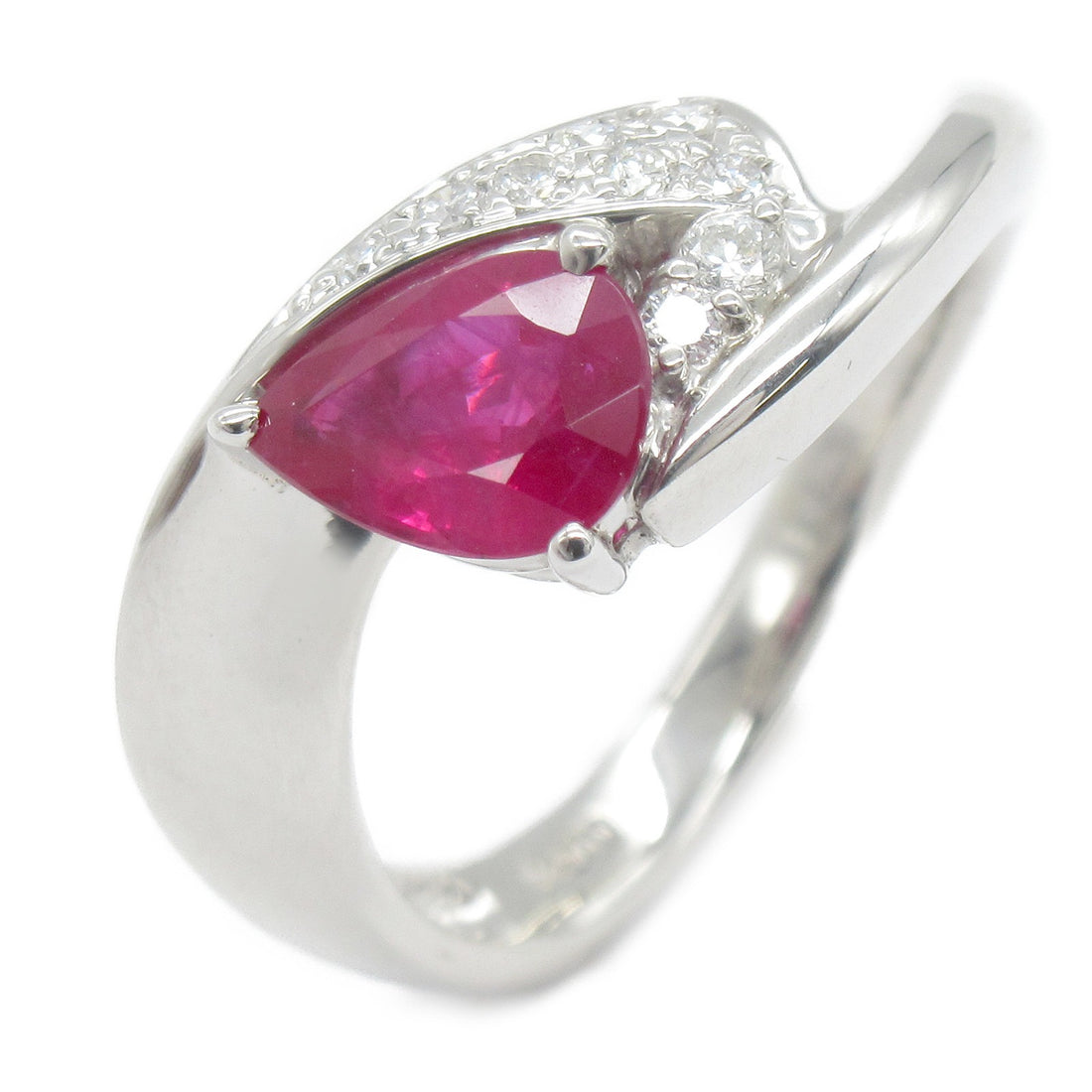 Platinum Ruby Diamond Ring Jewelry