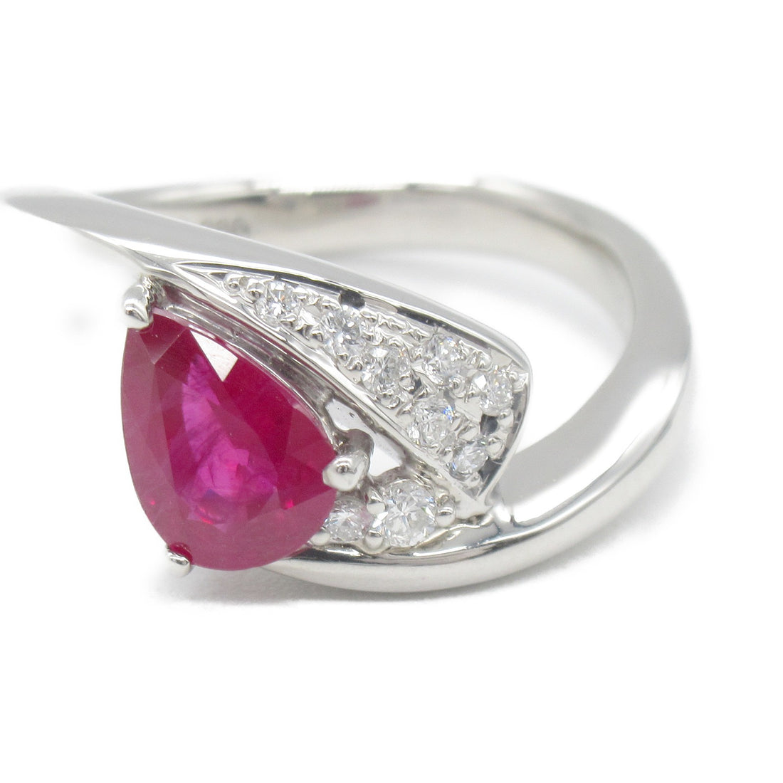 Platinum Ruby Diamond Ring Jewelry