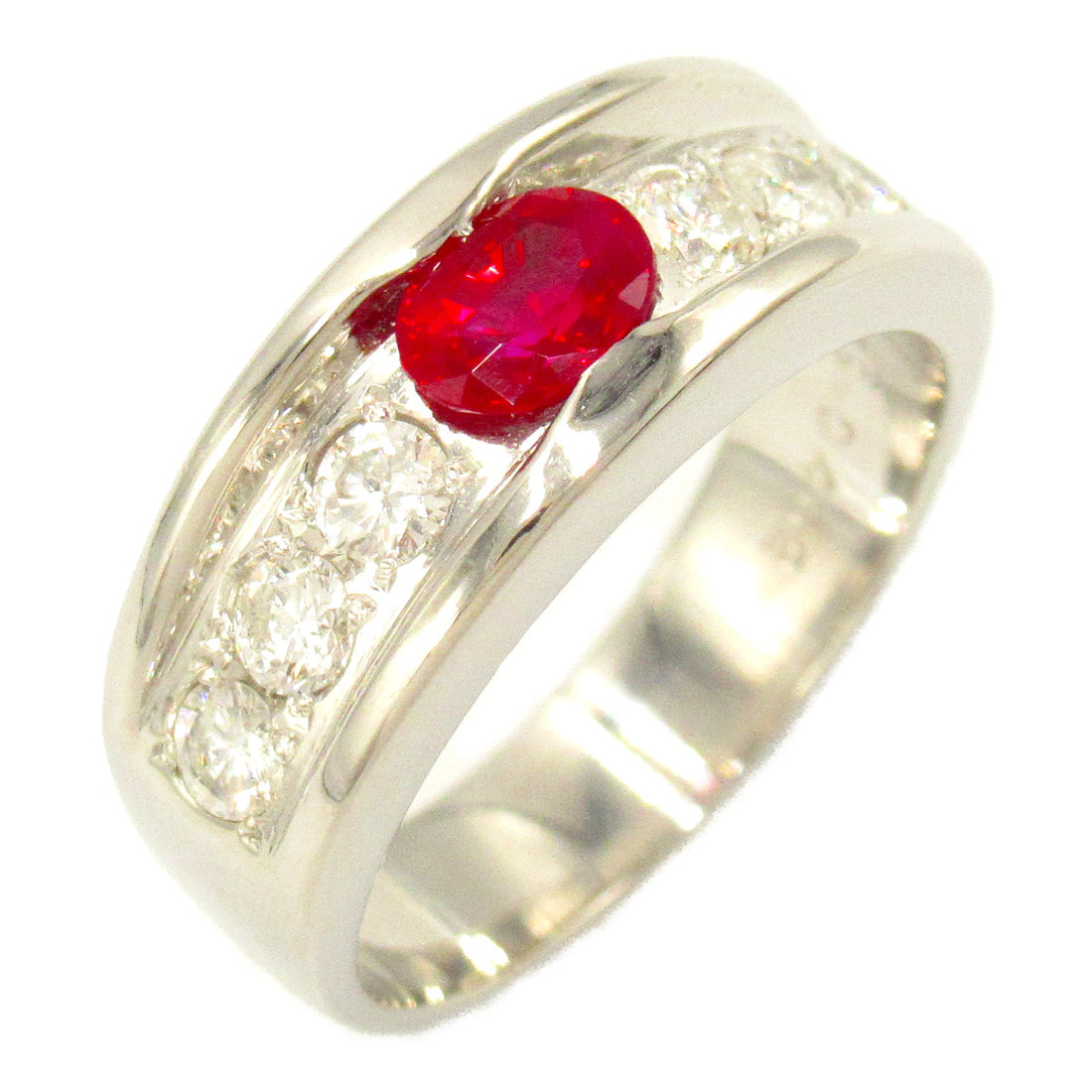 Platinum Ruby Diamond Ring Jewelry