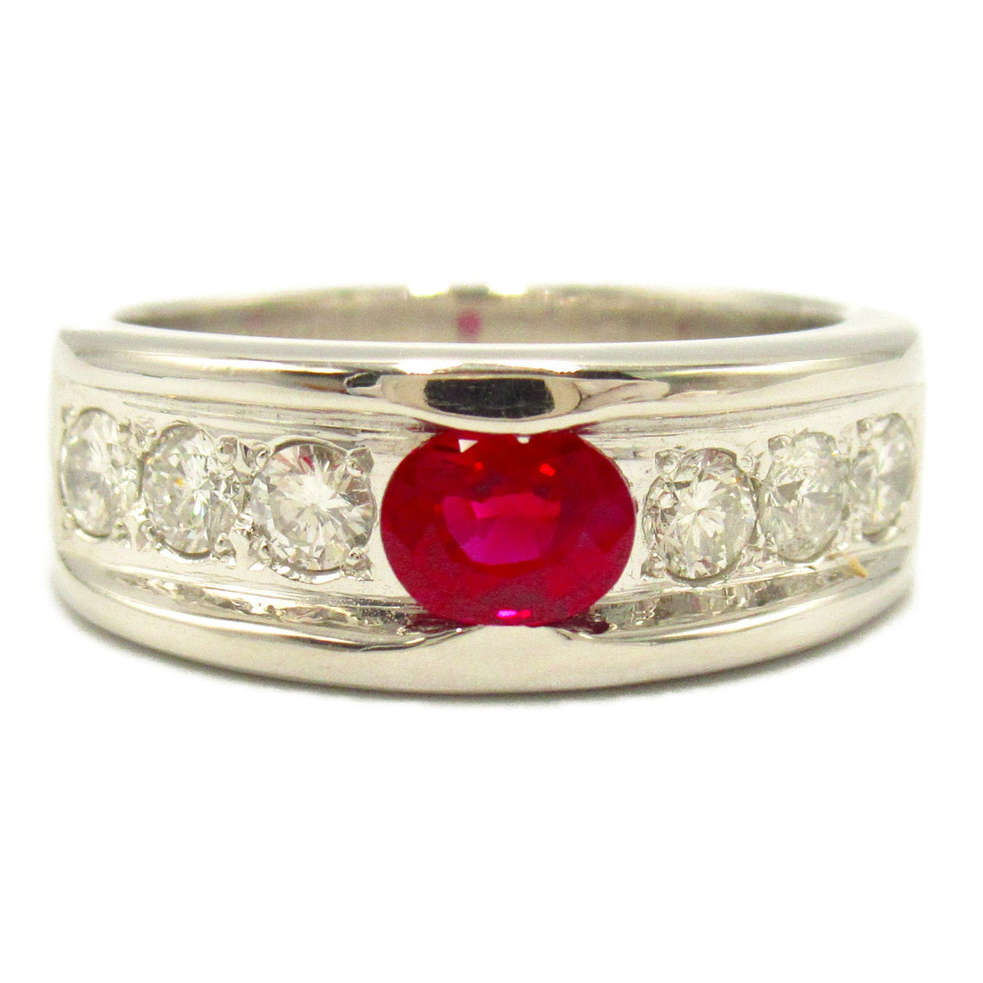 Platinum Ruby Diamond Ring Jewelry