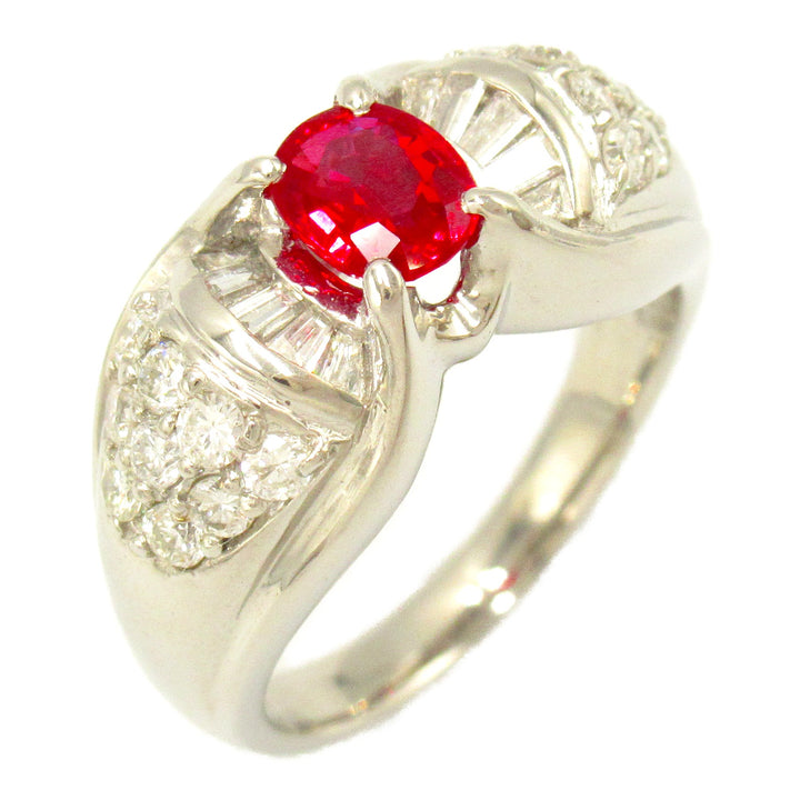 Platinum Ruby Diamond Ring Jewelry