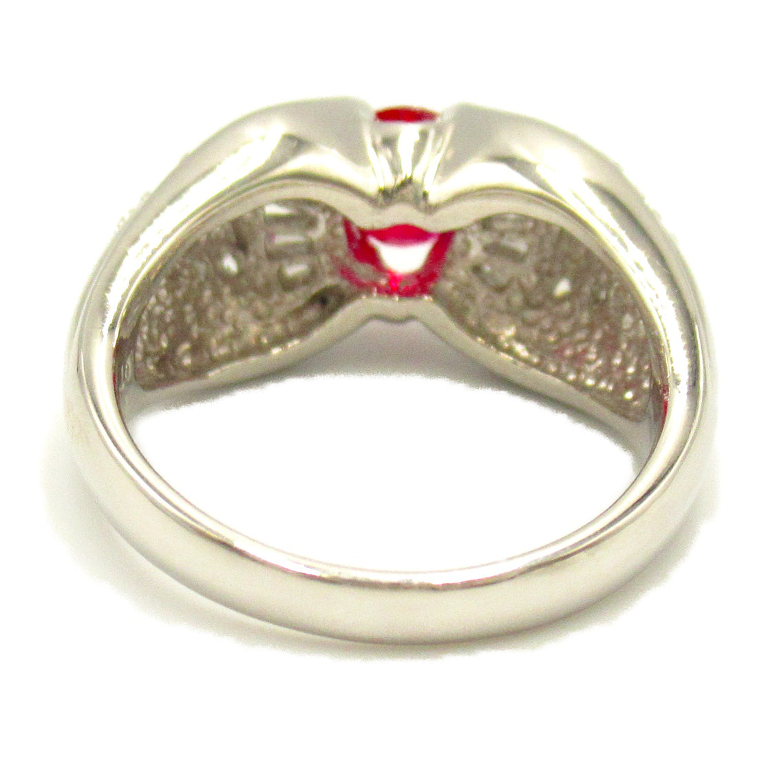 Platinum Ruby Diamond Ring Jewelry