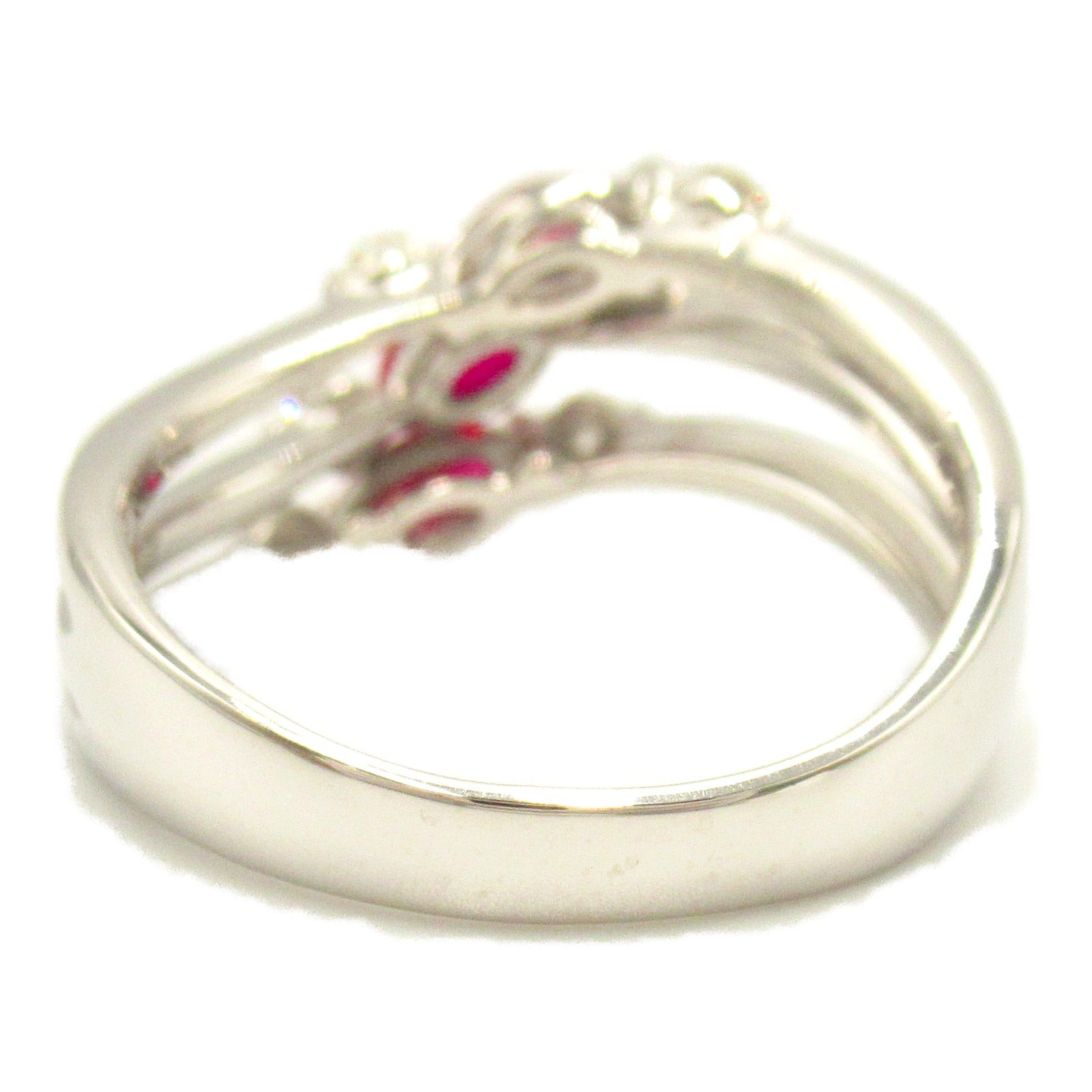 Ruby Diamond Ring K18WG White Gold