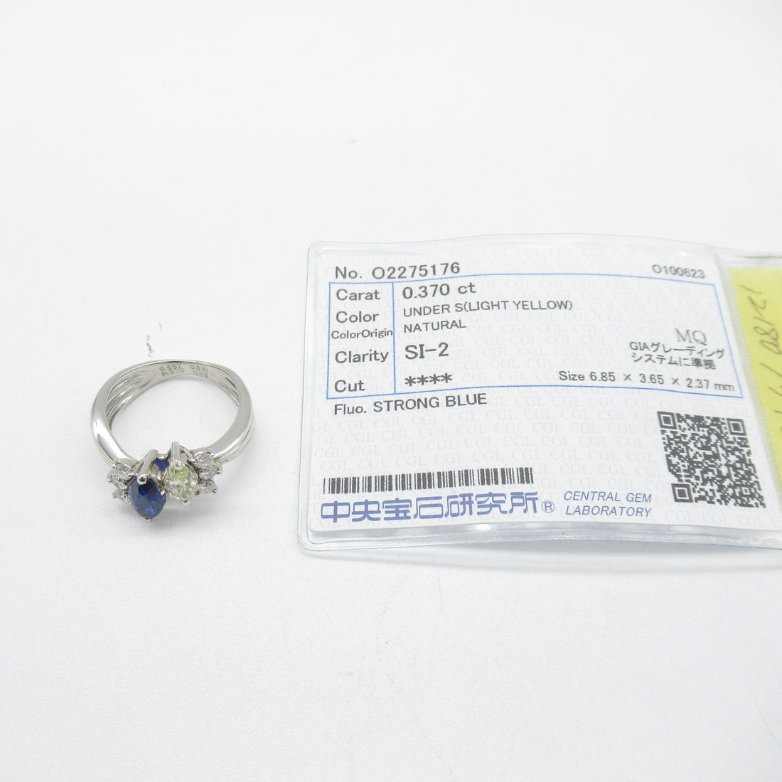 Sapphire Diamond Ring Pt900 Platinum Jewelry