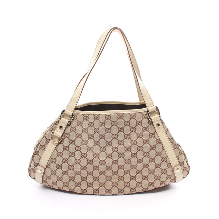 Gucci Abbey Tote Bag Canvas Tote Bag 130736 in Very Good Condition