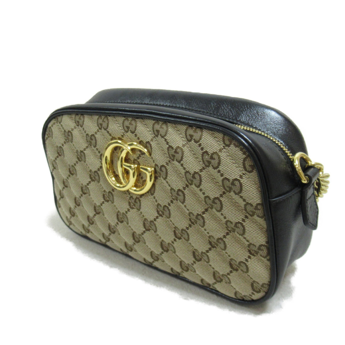 Gucci GG Marmont Canvas Leather Shoulder Bag