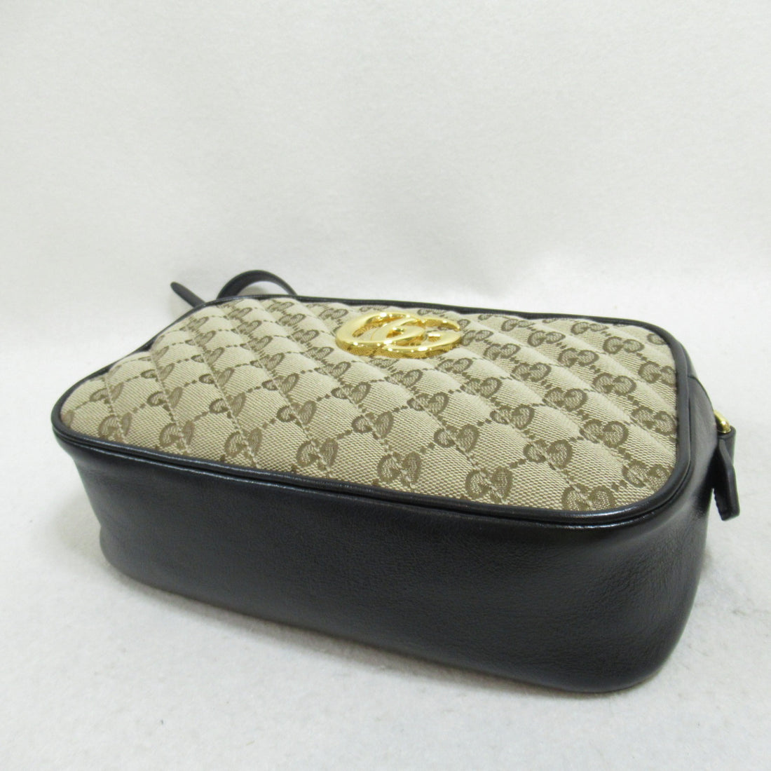 Gucci GG Marmont Canvas Leather Shoulder Bag