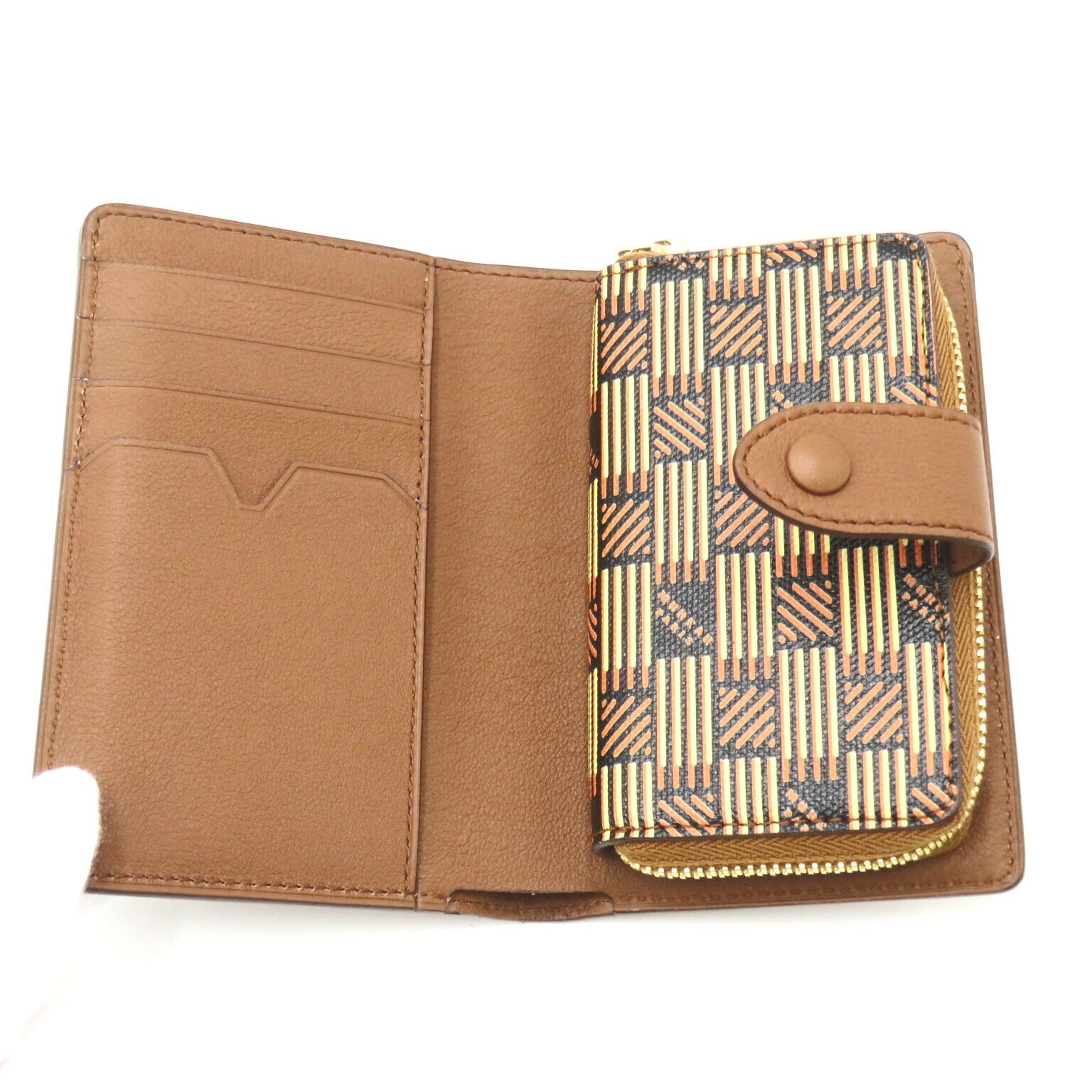 MOREAU PARIS PVC Canvas Leather Wallet