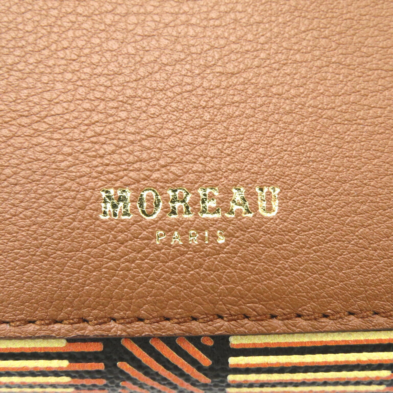 MOREAU PARIS PVC Canvas Leather Wallet