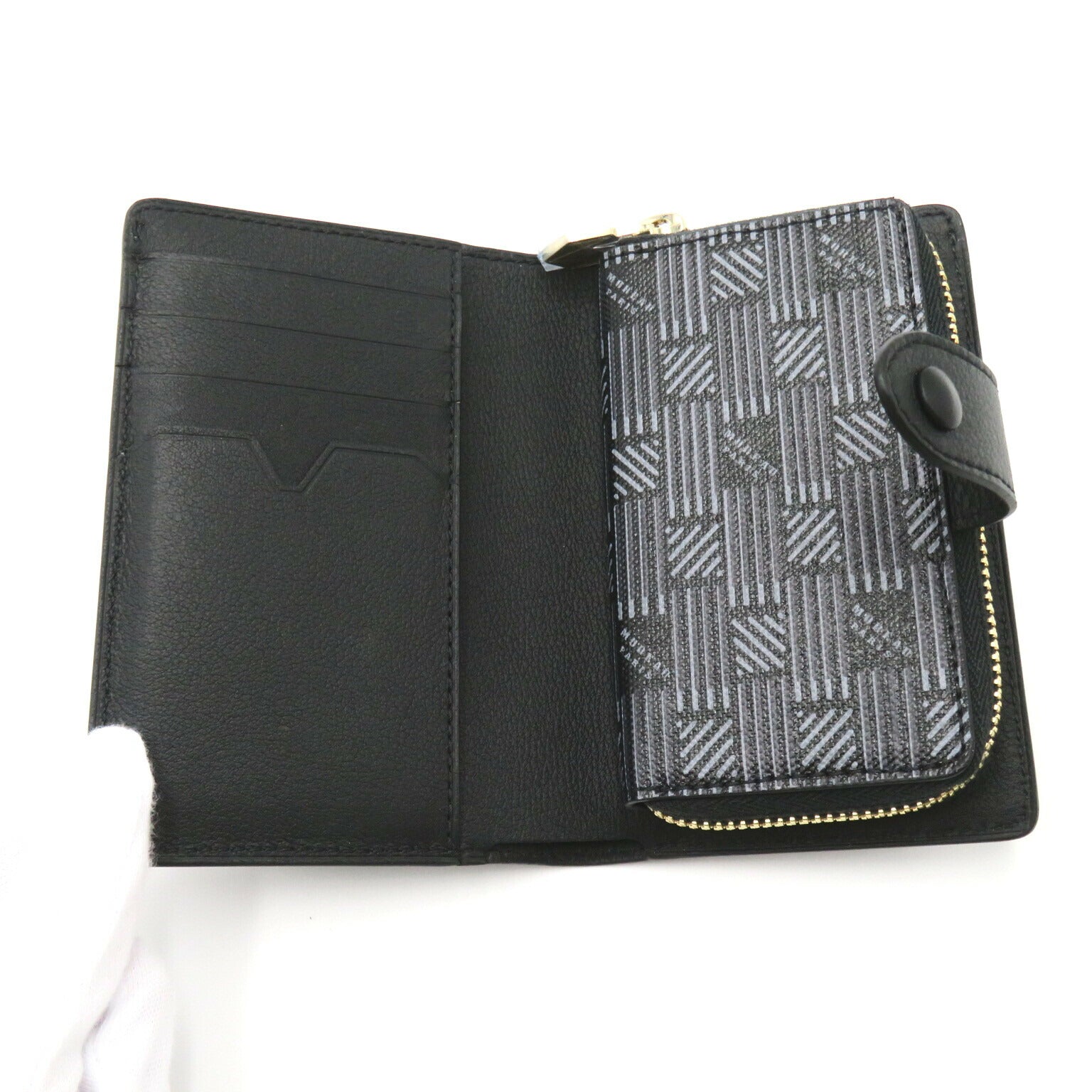 MOREAU PARIS Bifold Wallet PVC Canvas Leather