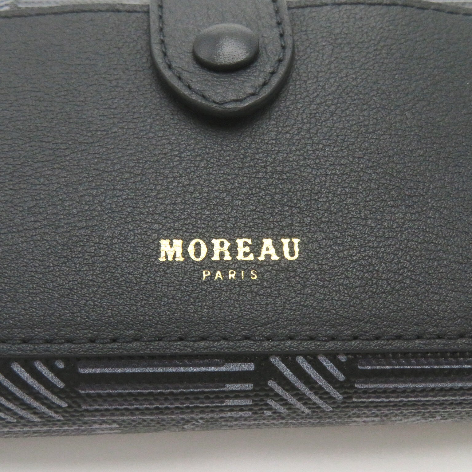 MOREAU PARIS Bifold Wallet PVC Canvas Leather